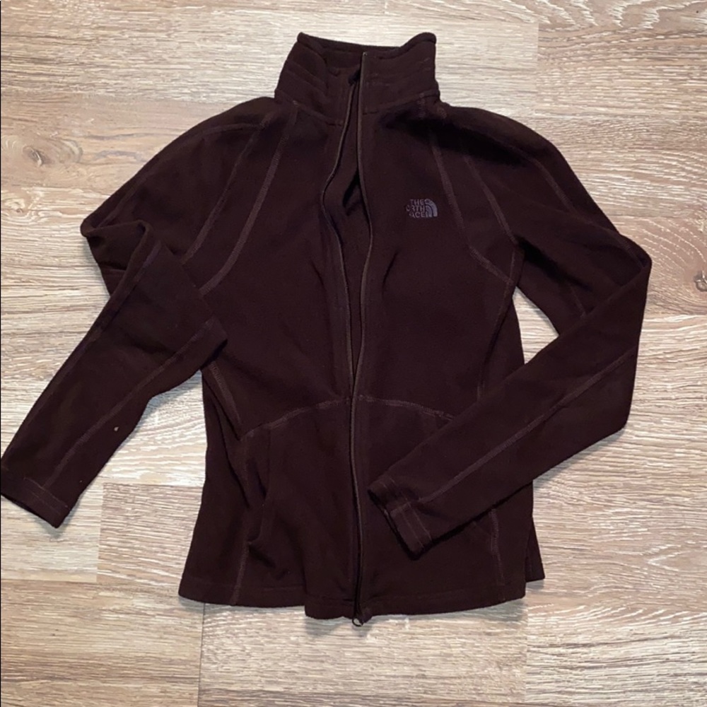 ♻️ North Face Brown Fleece Jacket